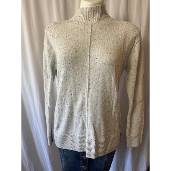 Karen Scott Speckled Mock Neck Sweater - Small - Picture 2 of 8